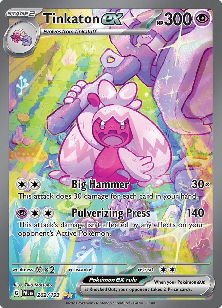 Tinkaton ex 262/193 - Scarlet & Violet Paldea Evolved Pokémon kaart kopen - Elite TCG Shop