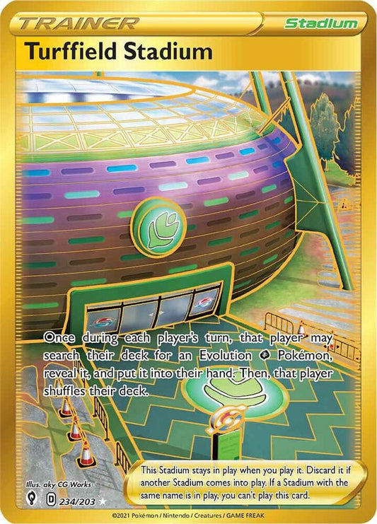 Turffield Stadium 234/203 - SWSH: Evolving Skies Pokémon kaart kopen - Elite TCG Shop