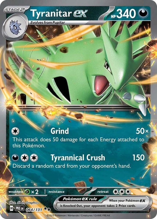 Tyranitar EX 064/131 - Prismatic Evolutions Pokémon kaart kopen - Elite TCG Shop