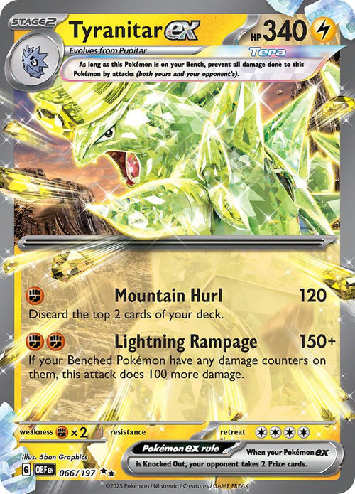 Tyranitar EX 066 - Obsidian Flames