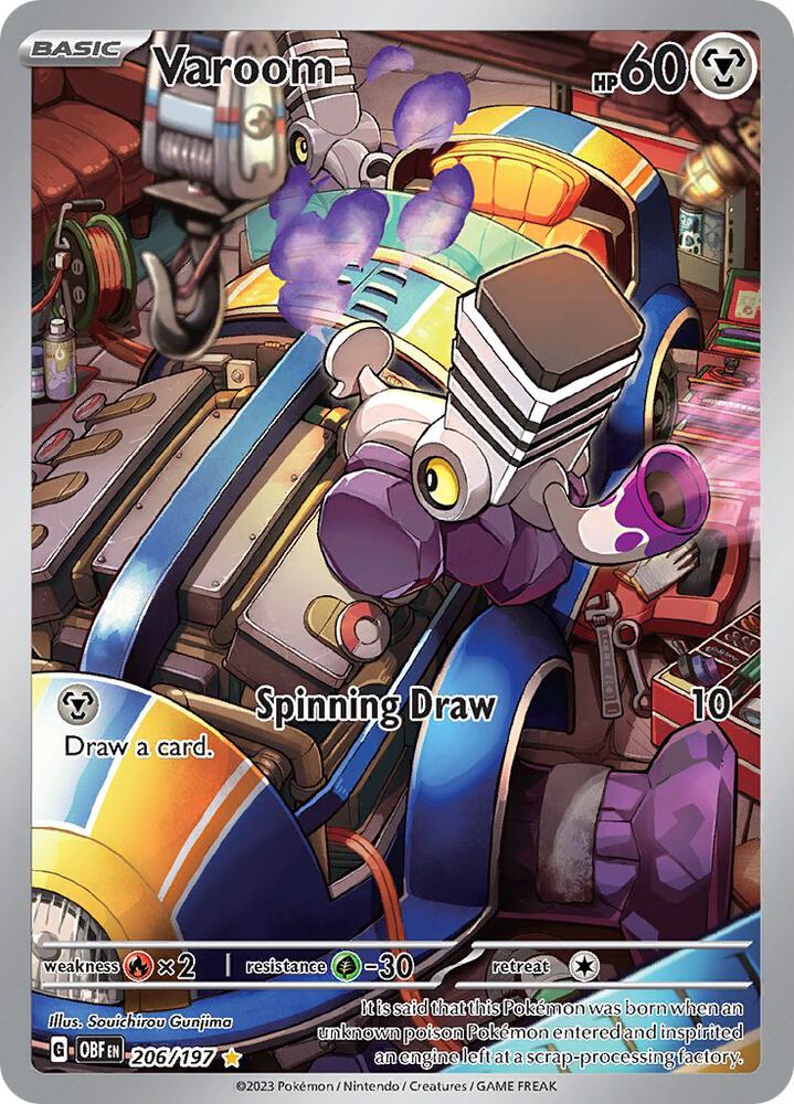 Varoom 206 - Obsidian Flames Art Rare Pokémon kaart kopen - Elite TCG Shop