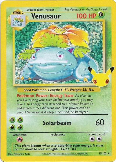 Venusaur 015/102 - Celebrations: Classic Collection Holofoil