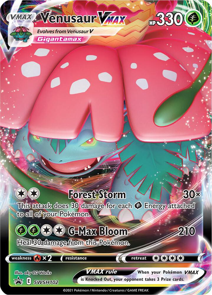 Venusaur VMAX SWSH102 – Sword & Shield Black Star Promo Ultra Rare Holo Pokémon kaart kopen - Elite TCG Shop