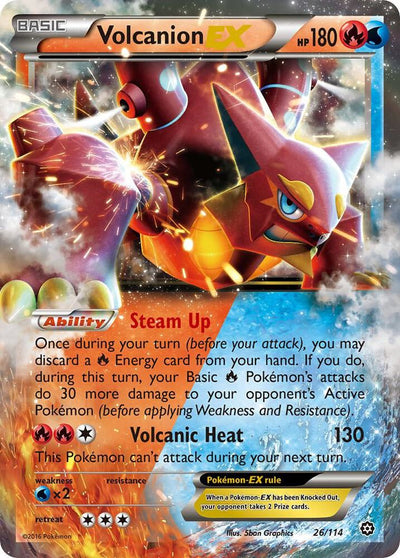 Volcanion EX 026 - XY - Steam Siege