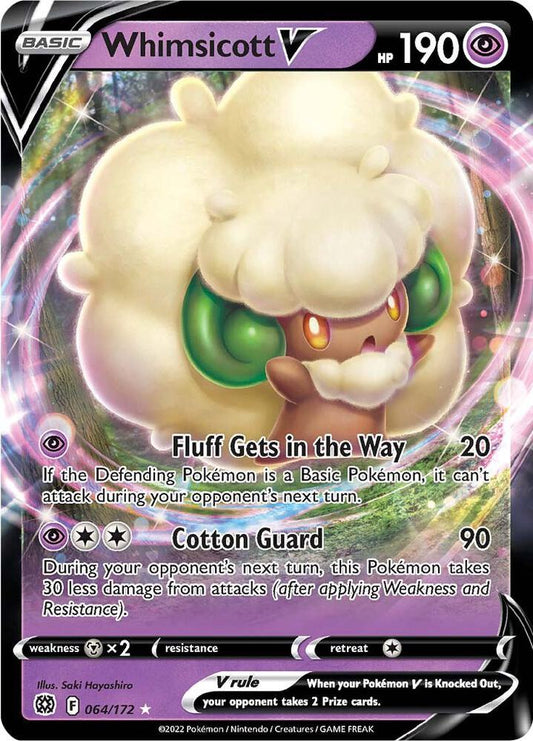 Whimsicott V 064/172 - SWSH09 Brilliant Stars Pokémon kaart kopen - Elite TCG Shop